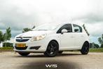 Opel Corsa D 1.2 16V 5D 2009 Wit INRUIL MOGELIJK, Auto's, Opel, Voorwielaandrijving, Stof, 4 cilinders, 1229 cc