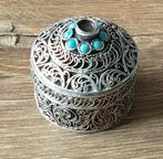 Nepal zilver sieradendoosje, antiek, volgnr 19, Antiek en Kunst, Ophalen of Verzenden