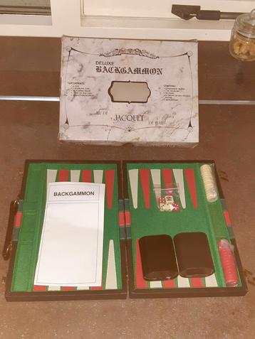 Backgammon deluxe in koffer nieuw / reis editie beschikbaar voor biedingen