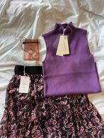 Complete Outfit: Coltrui, Rok & Ketting, Maat 38/40 (M), Paars, Nieuw, Ophalen of Verzenden