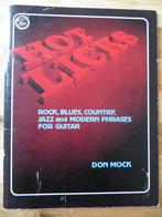 Gitaar boek hot licks - rock blues country jazz and modern p, Les of Cursus, Ophalen of Verzenden, Blues, Gitaar