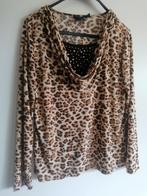 Gloria Van der Bilt leuke tijgertop/ maat L= 40, Kleding | Dames, Maat 38/40 (M), Bruin, Verzenden, Gloria Vanderbilt
