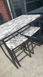 Bar tuinsetje, Tuin en Terras, Tuintafels, Ophalen, Gebruikt, Rechthoekig