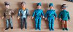 Thunderbirds poppetjes, raket, Tracy island, dvd box, Ophalen, Gebruikt, Tv, Actiefiguur of Pop