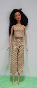Barbie 4: zomers zandkleurig polkadot setje, Verzenden, Nieuw, Barbie