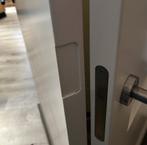 Wit afgelakte binnendeur met scharnierinfrezingen Stomp, Niet ingevuld, 80 tot 100 cm, Binnendeur, Niet ingevuld