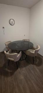 Eetkamer stoelen, kleur champagne, Ophalen, Zo goed als nieuw