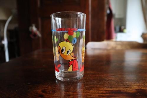 Alfred  J. Kwak drinkglas glas 1990, Verzamelen, Stripfiguren, Gebruikt, Gebruiksvoorwerp, Overige figuren, Ophalen of Verzenden