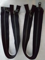 4 zwarte dubbel-deelbare blokRitsen van 47/48 cm., Ophalen of Verzenden, Nieuw, Rits of Sluiting