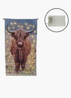 Decoratieve Wandhanger Schotse Hooglander met LED, Huis en Inrichting, Ophalen of Verzenden, Nieuw