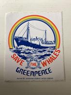 Sticker Greenpeace Rainbow Warrior, Overige typen, Zo goed als nieuw, Verzenden