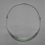 Zilveren vintage (1977) gehamerde spang Nol Coopmans nr.715, Verzenden, Zo goed als nieuw, Zilver, Zilver