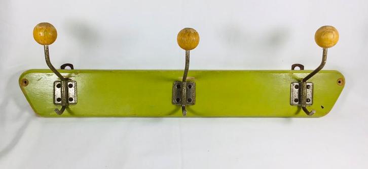 Vintage design modernist space age atomic wandkapstok, Huis en Inrichting, Woonaccessoires | Kapstokken, Zo goed als nieuw, Wandkapstok