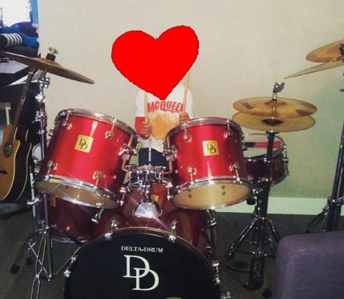 drumstel, Muziek en Instrumenten, Drumstellen en Slagwerk, Gebruikt, Overige merken, Ophalen of Verzenden