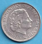 (HU53) Nederland 1 gulden 1965, 1 gulden, Koningin Juliana, Verzenden, Zilver