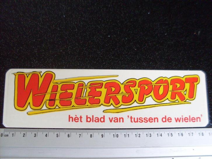 ruit sticker wielersport het blad van "tussen de wielen", Verzamelen, Stickers, Zo goed als nieuw, Bedrijf of Vereniging, Verzenden