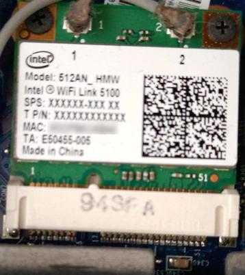 Intel wifi link 5100 512AN_HMW - laptop wifi-netwerkkaart beschikbaar voor biedingen