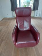Fauteuil, Huis en Inrichting, Fauteuils, Ophalen, Gebruikt, Donkerrood, 50 tot 75 cm