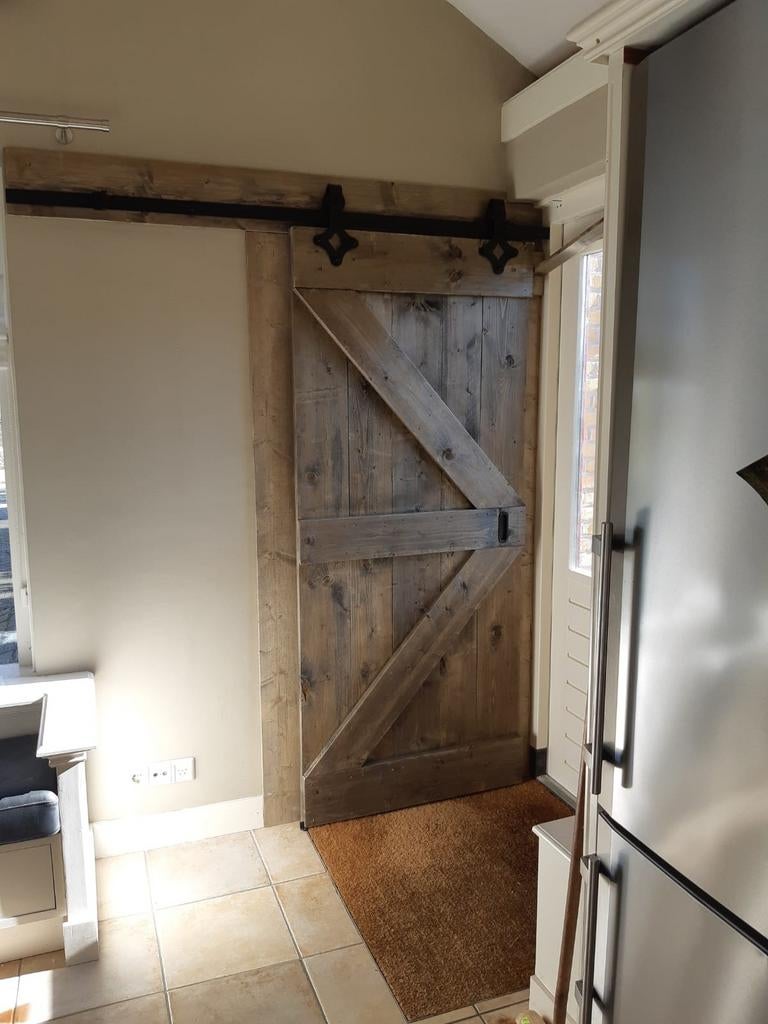 Steigerhouten loftdeur, 200 cm of meer, Nieuw, 25 tot 50 cm, 50 tot 100 cm