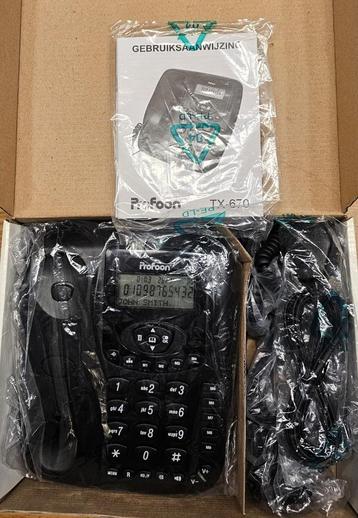 Profoon TX-670 – Vaste Display telefoon (Nieuw in doos) beschikbaar voor biedingen