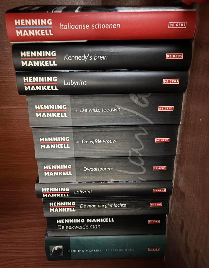 Diverse Henning Mankell Boeken. In Goede staat, Boeken, Detectives, Gelezen, Tv-bewerking, Ophalen of Verzenden