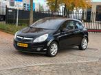 Opel Corsa 1.4 16V Cosmo 2009 Zwart Airco NEW APK!, Voorwielaandrijving, Zwart, 4 cilinders, Leder en Stof