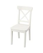 Eettafelstoel IKEA Ingolf 2x, Twee, Ophalen of Verzenden, Wit, Zo goed als nieuw