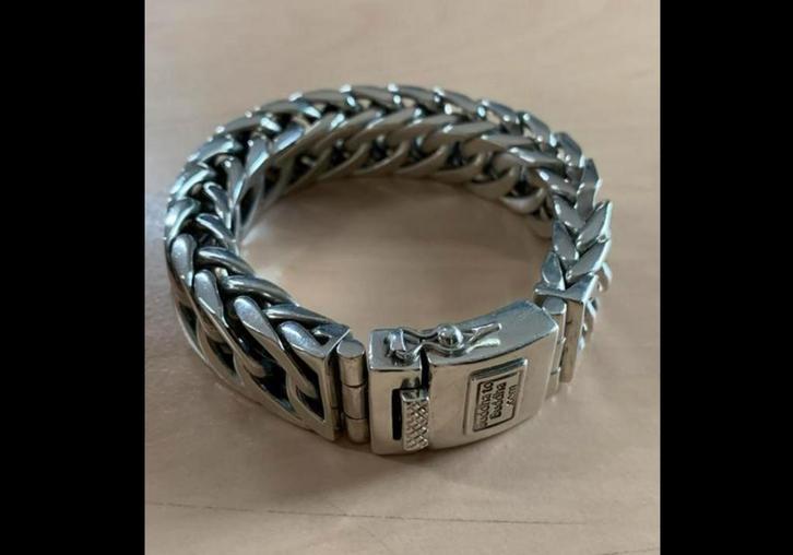 Buddha to buddha Esther Big., Sieraden, Tassen en Uiterlijk, Armbanden, Gebruikt, Zilver, Ophalen of Verzenden