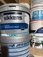Sikkens Alpha rezisto Mat RAL 9005 zwart, Minder dan 5 liter, Ophalen, Zo goed als nieuw, Verf