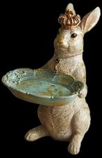 NOSTALGISCH KONIJN MET DIENBLAD. NIEUW., Ophalen of Verzenden, Nieuw, Rechthoekig, Kunststof