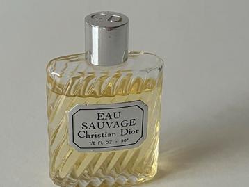 Vintage Dior Eau Sauvage 1/2 FL. OZ. beschikbaar voor biedingen