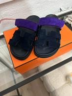 Hermes chypre sandalen (slippers) 36,5, Kleding | Dames, Schoenen, Blauw, Zo goed als nieuw, Hermes, Sandalen of Muiltjes