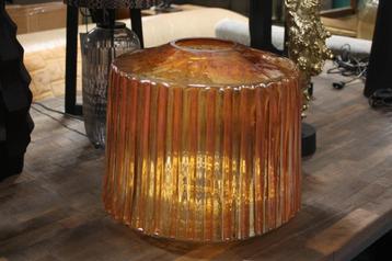 Gave vaas REMY Light & Living glas donker oranje Ø37x33 beschikbaar voor biedingen