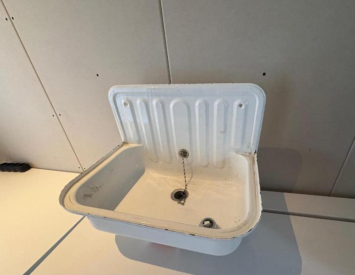 Uitstortgootsteen inclusief kraan, Doe-het-zelf en Verbouw, Sanitair, Gebruikt, Overige typen, Ophalen