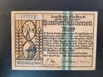 Duitsland noodgeld Landkreis Gladbach 1923, Postzegels en Munten, Bankbiljetten | Europa | Niet-Eurobiljetten, Los biljet, Duitsland