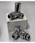 Handdoekrek Radiatorkleppen 15mm radiator klep hoek 4X SET, Nieuw, Ophalen of Verzenden, H, H