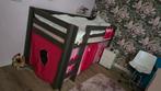 Half Hoogslaper 90x200 met Tentdoek, Ophalen, 85 tot 100 cm, Hoogslaper of Stapelbed, Gebruikt