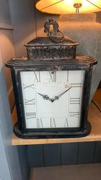 vintage klok mooi metaal, Huis en Inrichting, Woonaccessoires | Klokken, Ophalen, Zo goed als nieuw, Wandklok