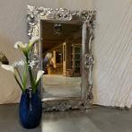 Barok spiegel - houten lijst zilver - 120 x 80 cm- TTM Wonen, Huis en Inrichting, Woonaccessoires | Spiegels, TTM Wonen, 100 tot 150 cm