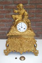 Antieke vuur vergulde Pendule uit 1834, ( touwtje ), Ophalen