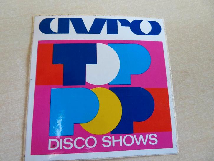 stickers Donald Duc, Avro's Top pop +meer 70er jaren sticker, Verzamelen, Stickers, Zo goed als nieuw, Verzenden