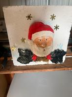 Kerstman decoratie op betonblok, Ophalen of Verzenden, Gebruikt
