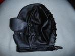 Leren masker pu leer, Verzenden, Nieuw, Overige maten, Zwart