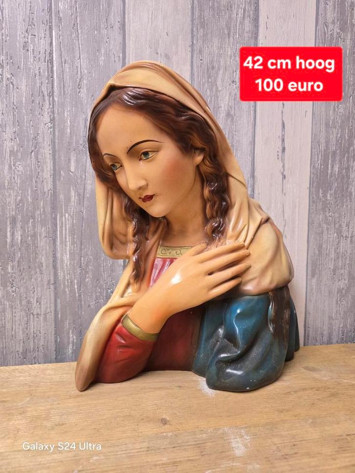 019 Religie Beeld 42 cm hoog
Het beeld komt uit Frankrijk, Antiek en Kunst, Antiek | Religie, Ophalen