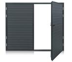 Draaipoort met een poortpaneel Garagedeur Poort op Maat, Verzenden, 120 cm of meer, Metaal, 200 tot 215 cm