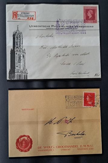 23 enveloppen/briefkaarten met afbeelding van de Domtoren beschikbaar voor biedingen