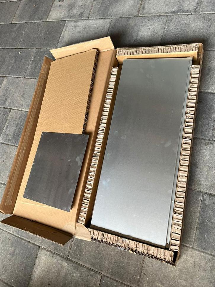 Plantenbak Gegalvaniseerd Staal Zilver, Tuin en Terras, Bloembakken en Plantenbakken, Zo goed als nieuw, Metaal, Ophalen of Verzenden