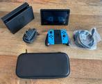 Nintendo Switch V1 + Accessoires & 256Gb SD-kaart, Gebruikt, Met 2 controllers, Ophalen of Verzenden, Switch Original