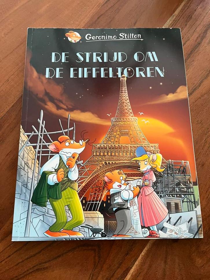 Geronimo Stilton - De strijd om de Eiffeltoren, Boeken, Stripboeken, Zo goed als nieuw, Eén stripboek, Ophalen of Verzenden