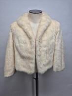 Korte bontjas gala Nerts Topstaat! wit. Maat 34/36, Kleding | Dames, Jassen | Winter, Verzenden, Zo goed als nieuw, Maat 34 (XS) of kleiner